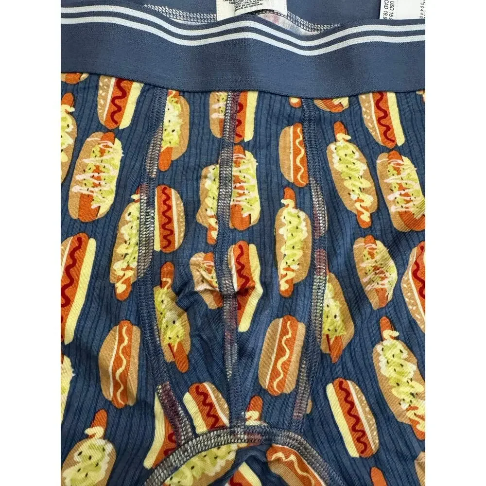 American Eaglehot dog short boxer with repeating hot dog graphic size small